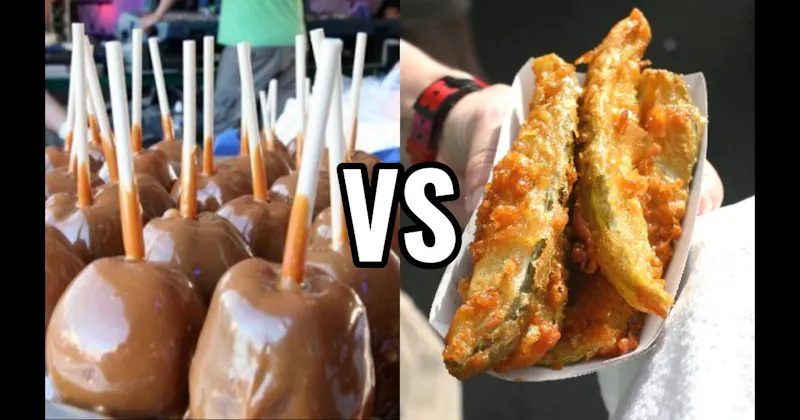 Caramel Apple vs. Fried Pickles