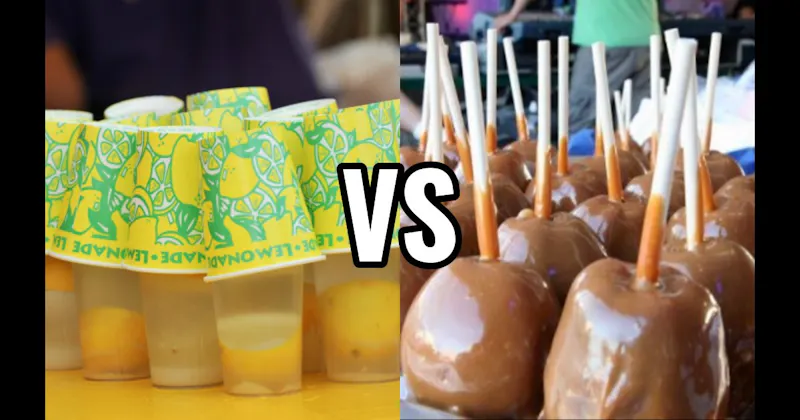 Caramel Apple vs. Lemon Shake-Up