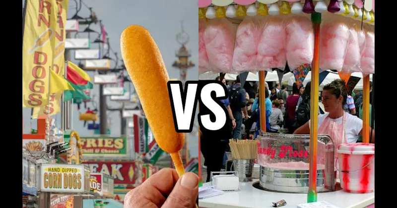 Corn Dog vs. Cotton Candy