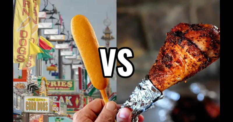 Corn Dog vs. Turkey Leg