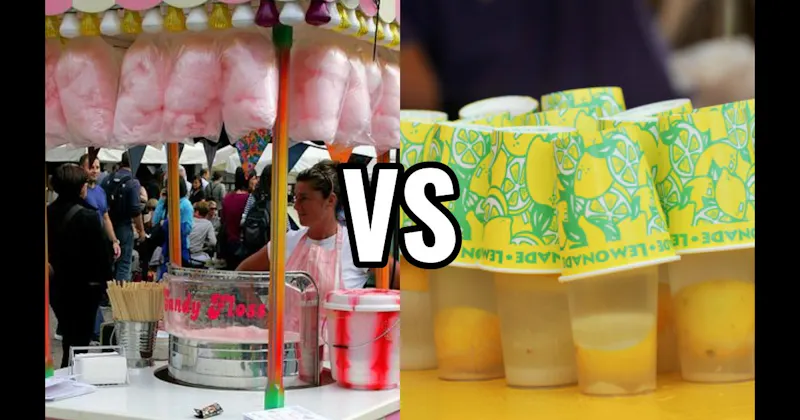 Cotton Candy vs. Lemon Shake-Up