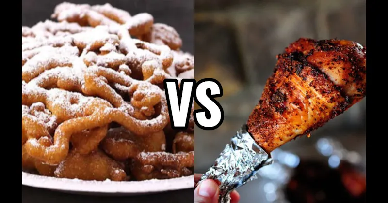 Funnel Cake vs. Turkey Leg