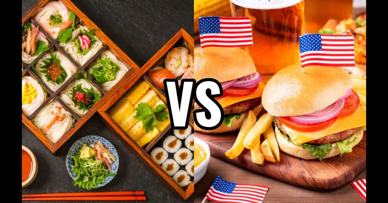 American Food vs. Japanese Food