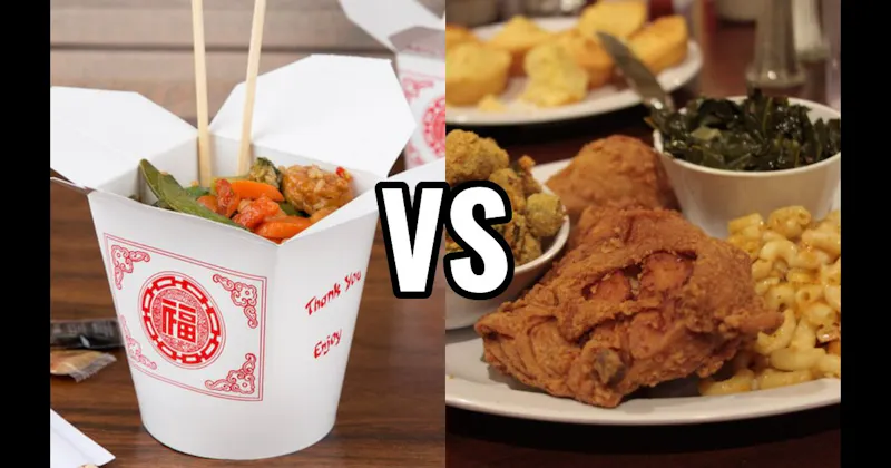 American South Food vs. Chinese Food