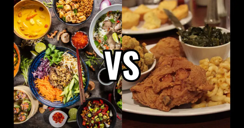 American South Food vs. Thai Food