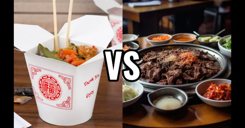 Chinese Food vs. Korean Food
