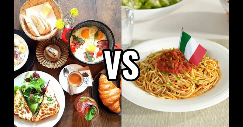 French Food vs. Italian Food