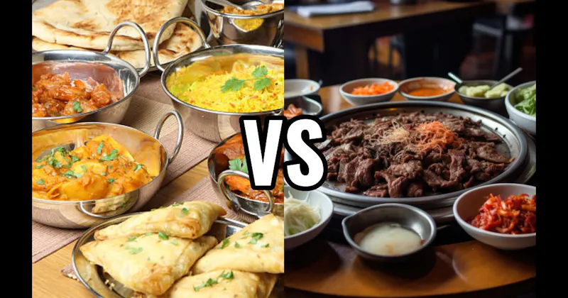 Indian Food vs. Korean Food