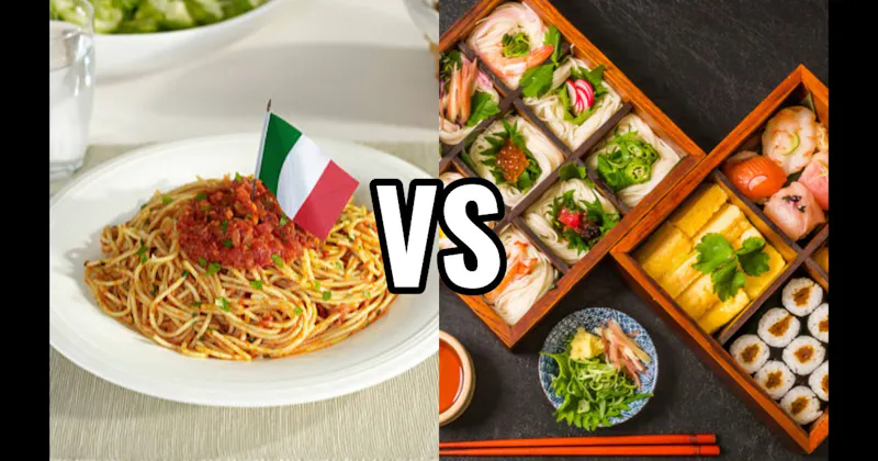 Italian Food vs. Japanese Food