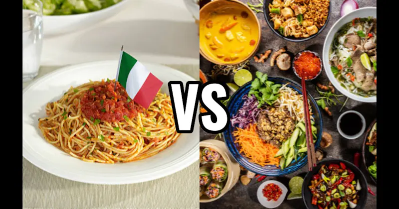 Italian Food vs. Thai Food