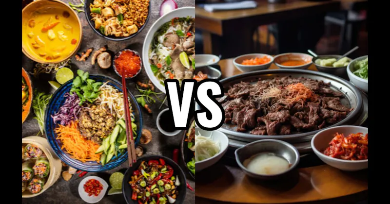 Korean Food vs. Thai Food