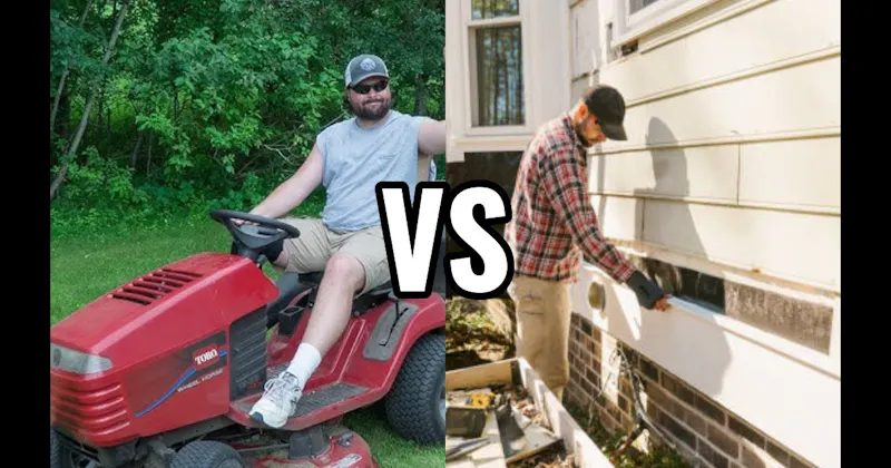 Home Improvement Projects vs. Mowing the Lawn