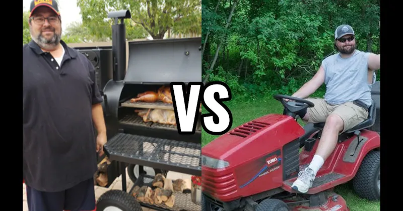 Mowing the Lawn vs. Smoking Meats