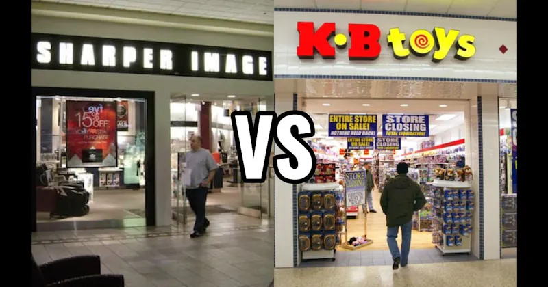 KB Toys vs. Sharper Image