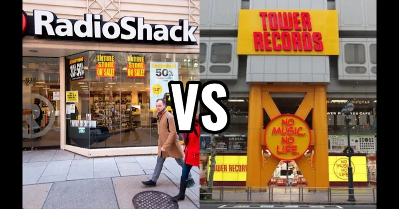 RadioShack vs. Tower Records