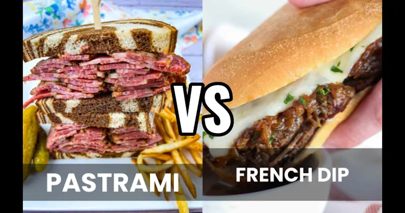 French Dip vs. Pastrami Sandwich