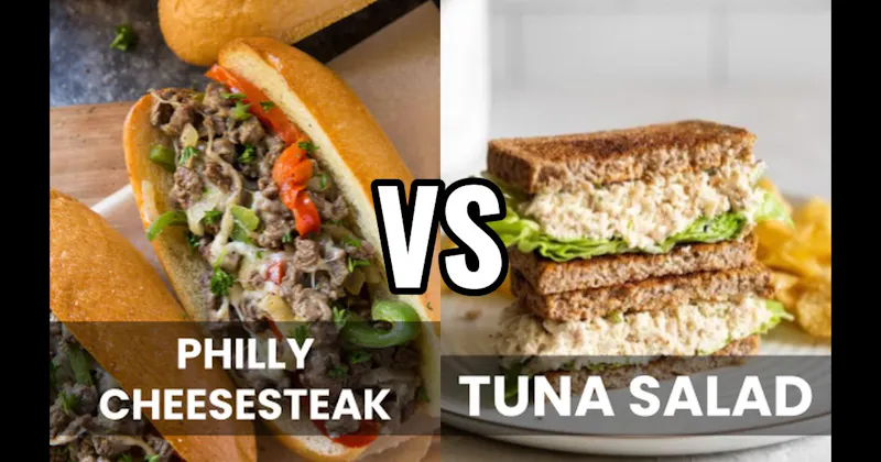 Philly Cheesesteak vs. Tuna Salad Sandwich