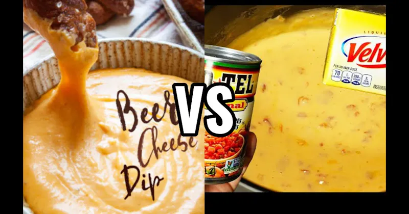 Beer Cheese vs. Velveeta + Rotel Dip