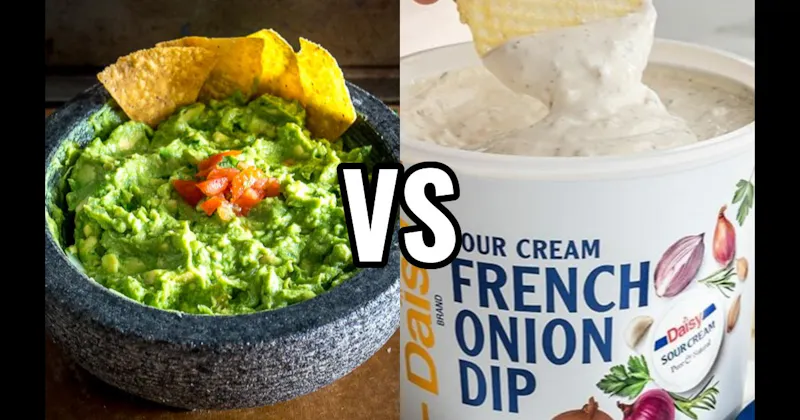 French Onion Dip vs. Guacamole