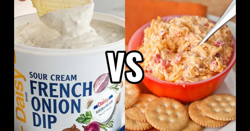 French Onion Dip vs. Pimento Cheese