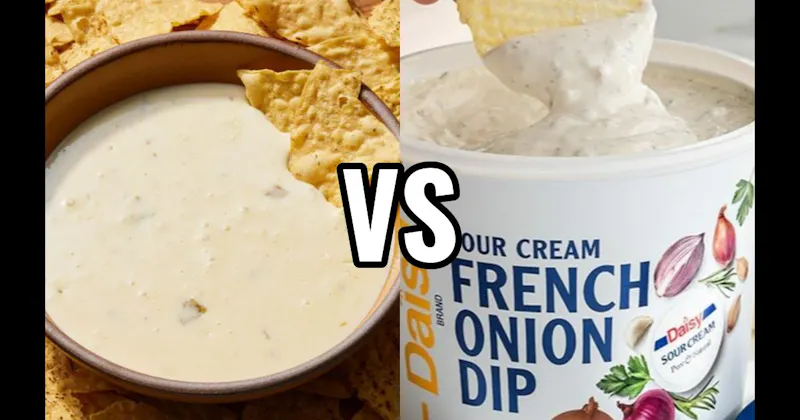 French Onion Dip vs. Queso