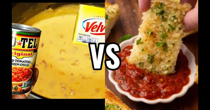 Marinara vs. Velveeta + Rotel Dip