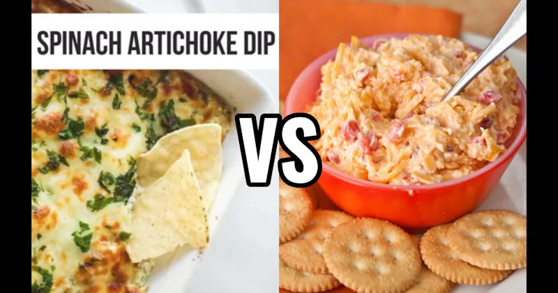 Pimento Cheese vs. Spinach Artichoke Dip