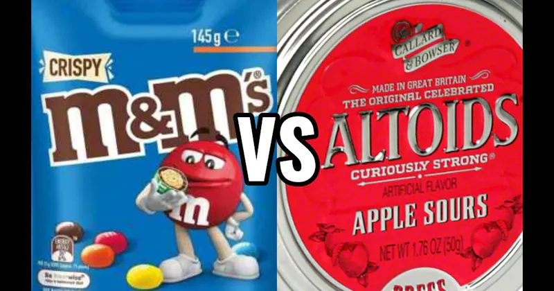 Altoids Sours vs. Crispy M&M’s