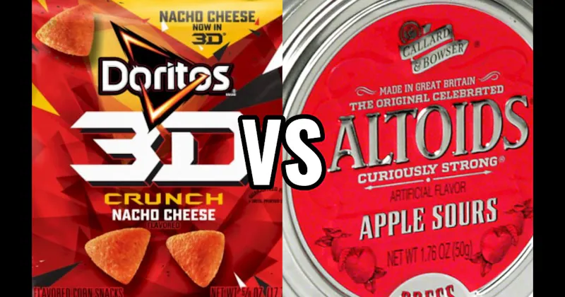 Altoids Sours vs. Doritos 3D