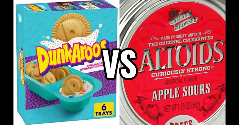 Altoids Sours vs. Dunkaroos