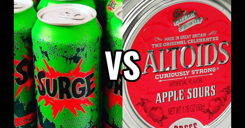 Altoids Sours vs. Surge