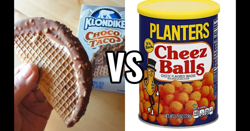 Choco Taco vs. Planters Cheez Balls