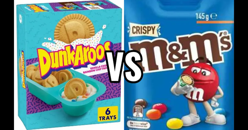 Crispy M&M’s vs. Dunkaroos