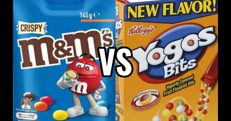 Crispy M&M’s vs. Yogos