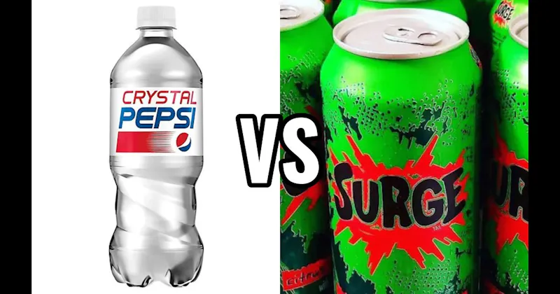 Crystal Pepsi vs. Surge