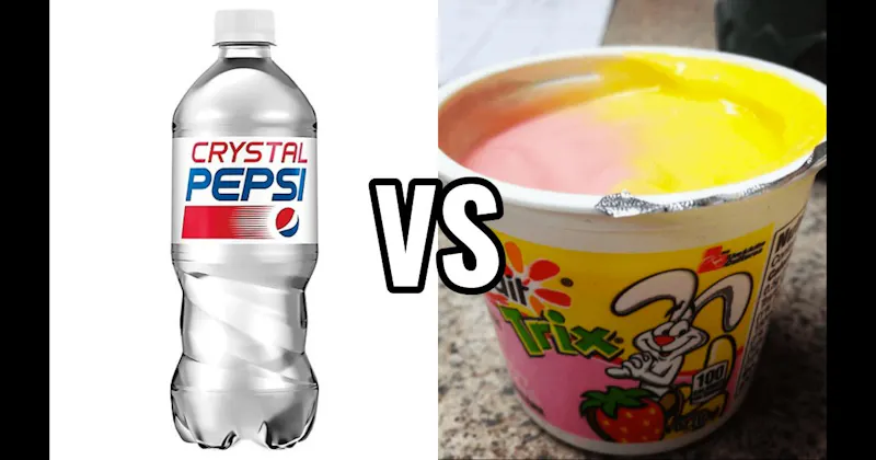 Crystal Pepsi vs. Trix Yogurt