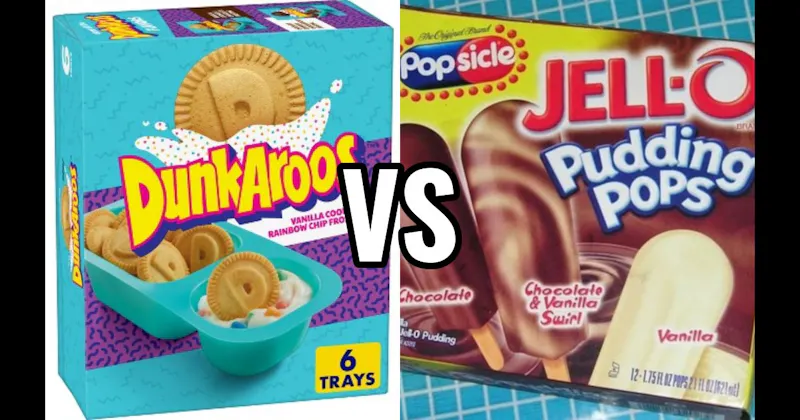 Dunkaroos vs. Jell-O Pudding Pops
