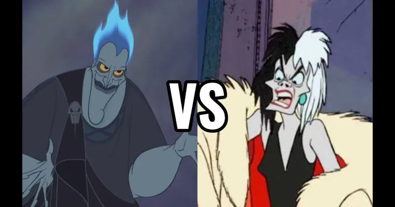 Cruella de Vil (101 Dalmatians) vs. Hades (Hercules)