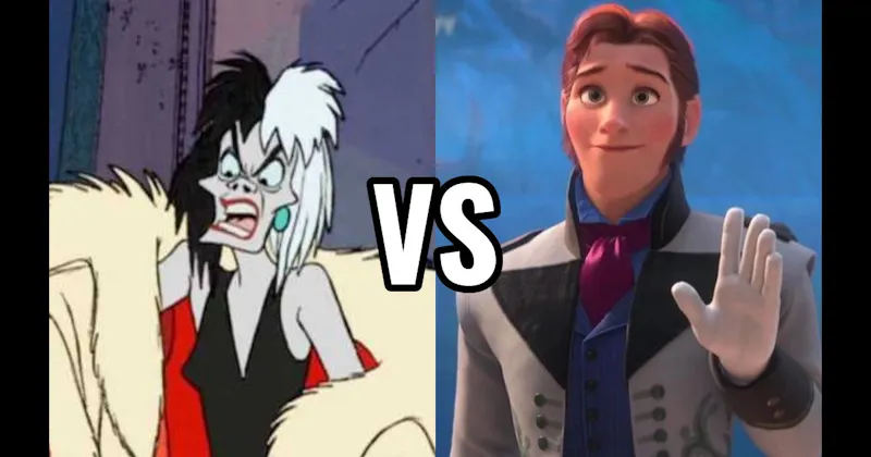 Cruella de Vil (101 Dalmatians) vs. Hans (Frozen)