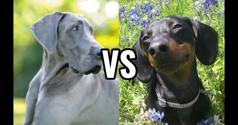 Dachshund vs. Great Dane