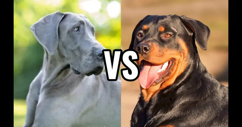 Great Dane vs. Rottweiler