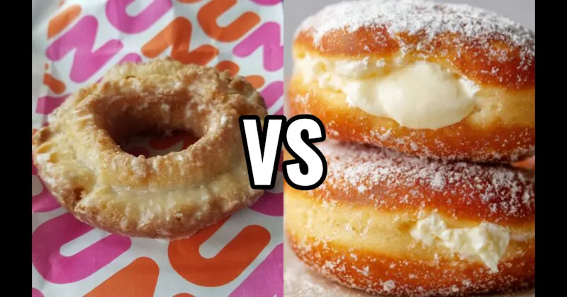 Bavarian Cream vs. Sour Cream Donut