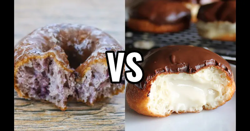 Blueberry Cake Donut vs. Boston Cream
