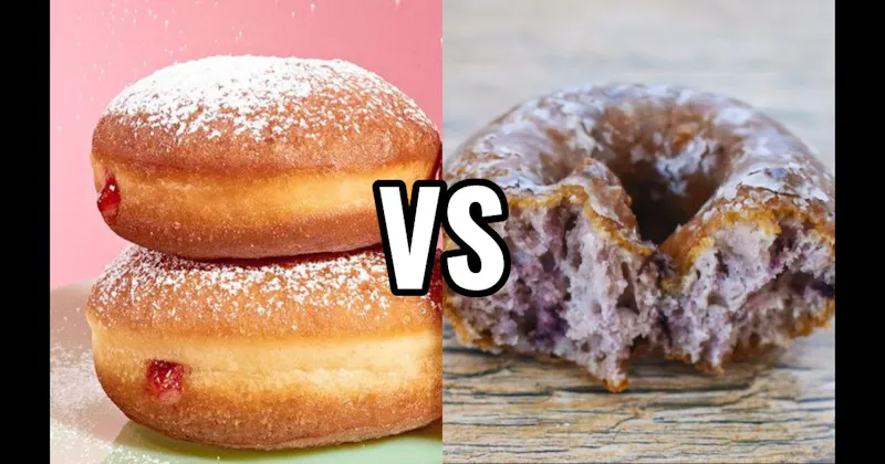 Blueberry Cake Donut vs. Jelly Donut