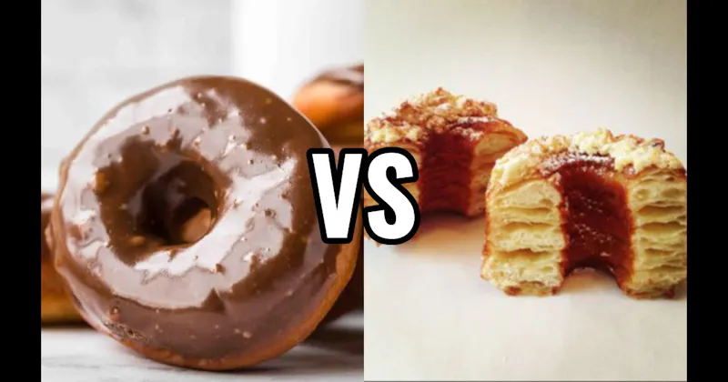 Chocolate Frosted Donut vs. Cronut
