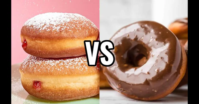 Chocolate Frosted Donut vs. Jelly Donut