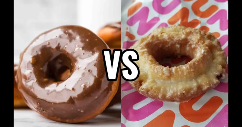 Chocolate Frosted Donut vs. Sour Cream Donut