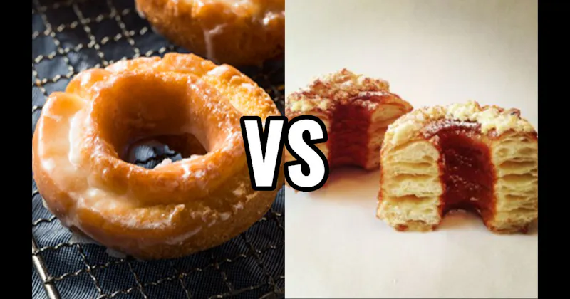 Cronut vs. Old-Fashioned Donut