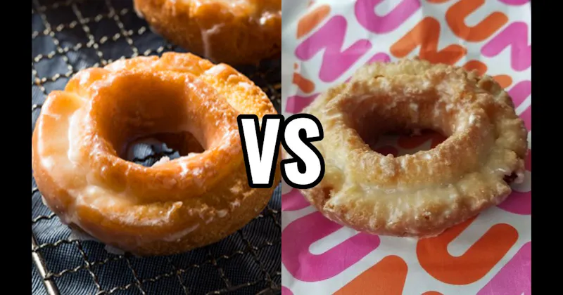 Old-Fashioned Donut vs. Sour Cream Donut