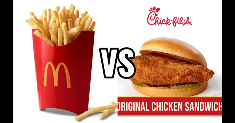 Chick-fil-A Original Chicken Sandwich vs. McDonald's Fries